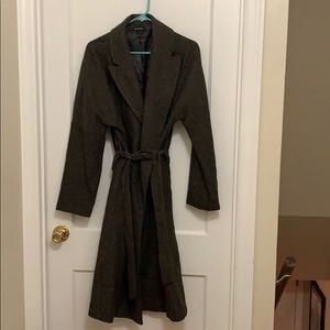 Tweed Belted Trench